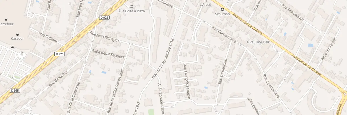 Plan du 23 Rue Francois Fénelon à Châteauroux