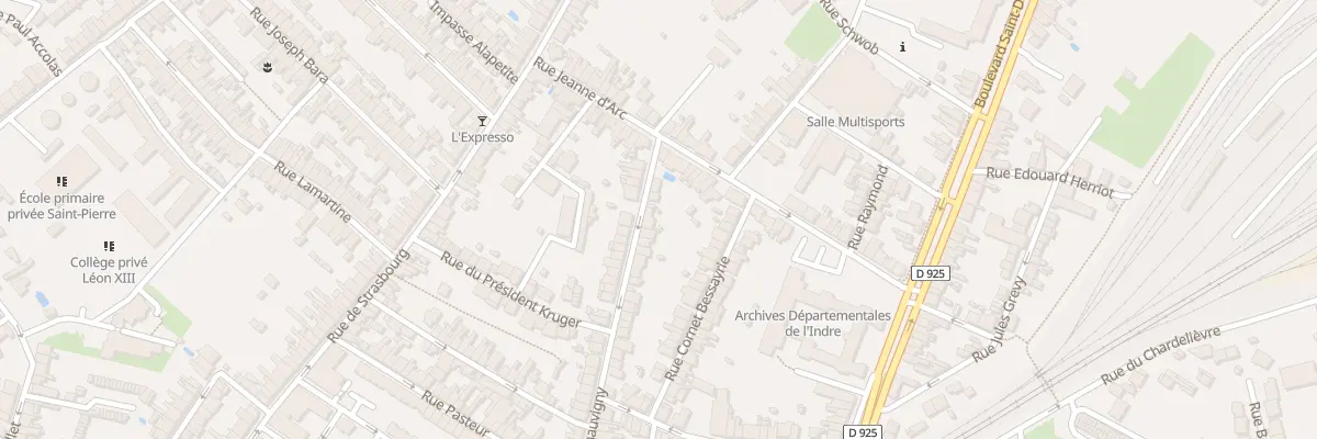 Plan du 78 Rue Chauvigny à Châteauroux