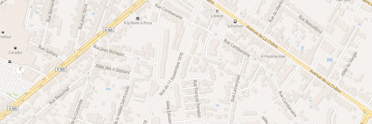 Plan du 31 Rue Francois Fénelon à Châteauroux