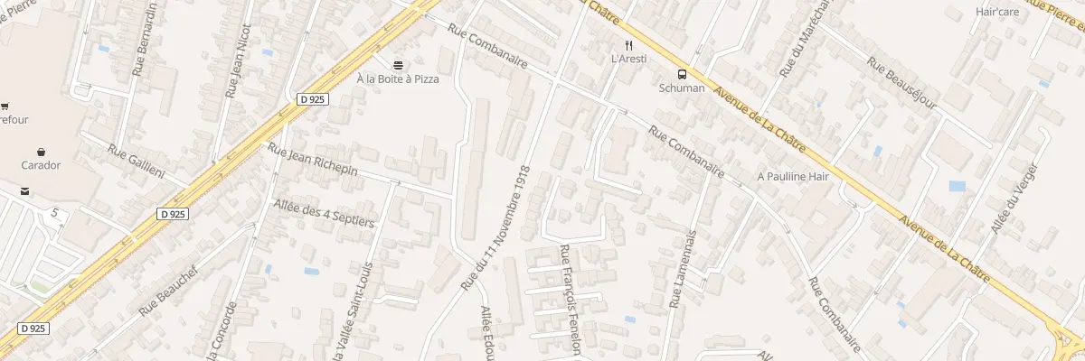 Plan du 33 Rue Francois Fénelon à Châteauroux