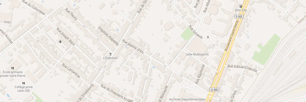 Plan du 46B Rue Jeanne d’Arc à Châteauroux