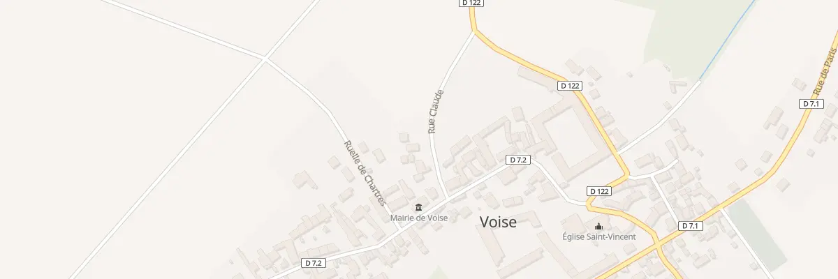 Plan du 6 Rue Claude à Voise