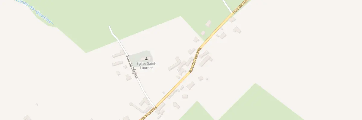Plan du 2316 Rue de Hesdres à Wierre-Effroy