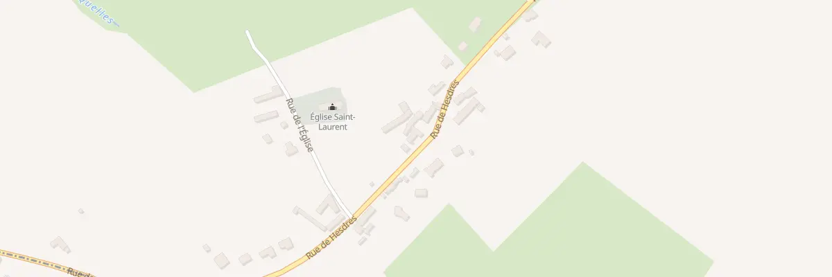 Plan du 2310 Rue de Hesdres à Wierre-Effroy