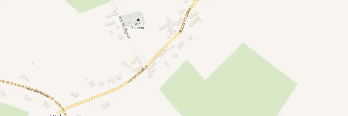 Plan du 2379 Rue de Hesdres à Wierre-Effroy