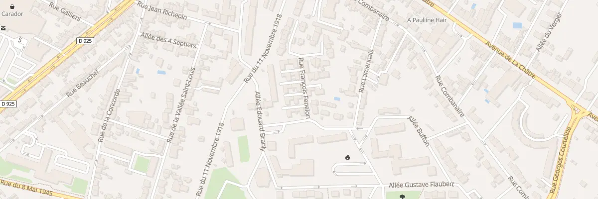 Plan du 5 Rue Francois Fénelon à Châteauroux