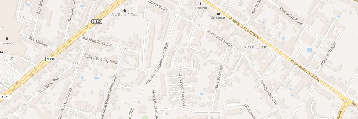 Plan du 35 Rue Francois Fénelon à Châteauroux