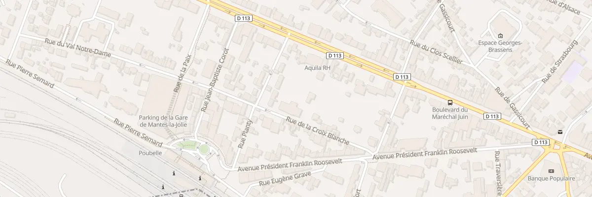 Plan du 18 Rue de la Croix Blanche à Mantes-la-Jolie
