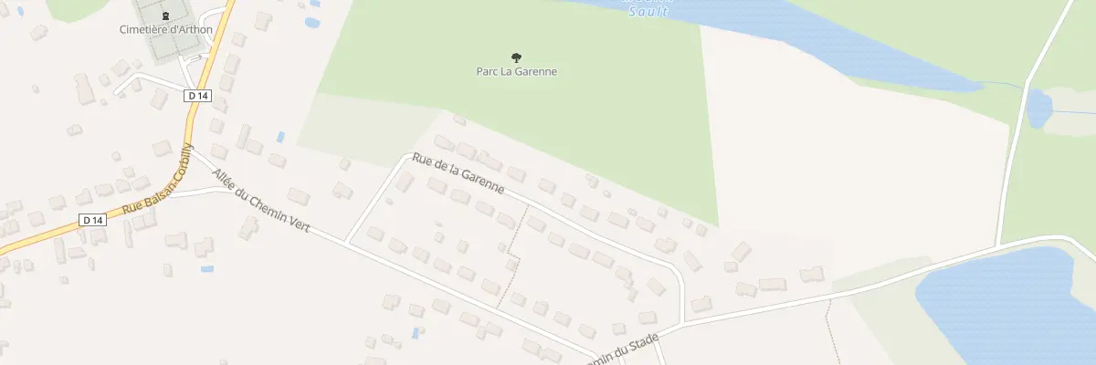 Plan du 9 Rue de la Garenne à Arthon