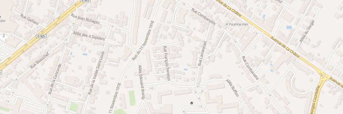 Plan du 10 Rue Francois Fénelon à Châteauroux