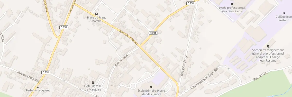 Plan du 39 Rue Léon Pinart à Marquise