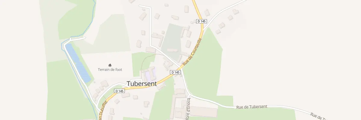 Plan du 133 Rue de Courteville à Tubersent
