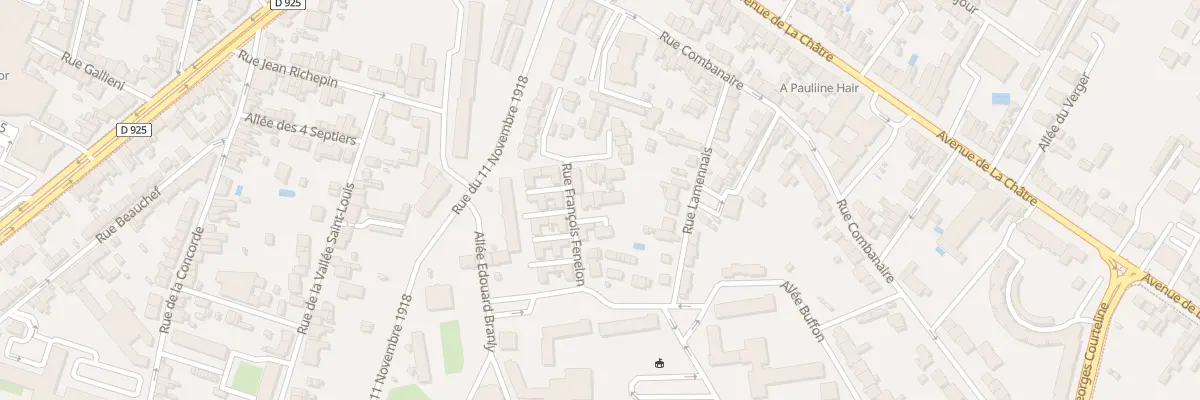 Plan du 12 Rue Francois Fénelon à Châteauroux