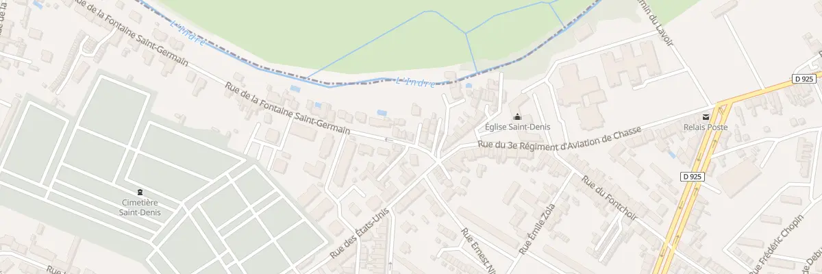 Plan du 22 Rue de la Fontaine St Germain à Châteauroux
