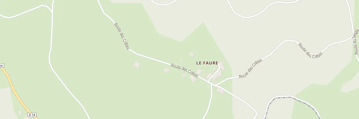 Plan du 1889 Le Faure à Beynat