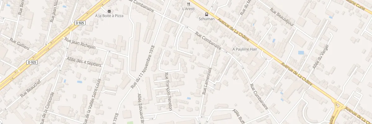 Plan du 30 Rue Francois Fénelon à Châteauroux