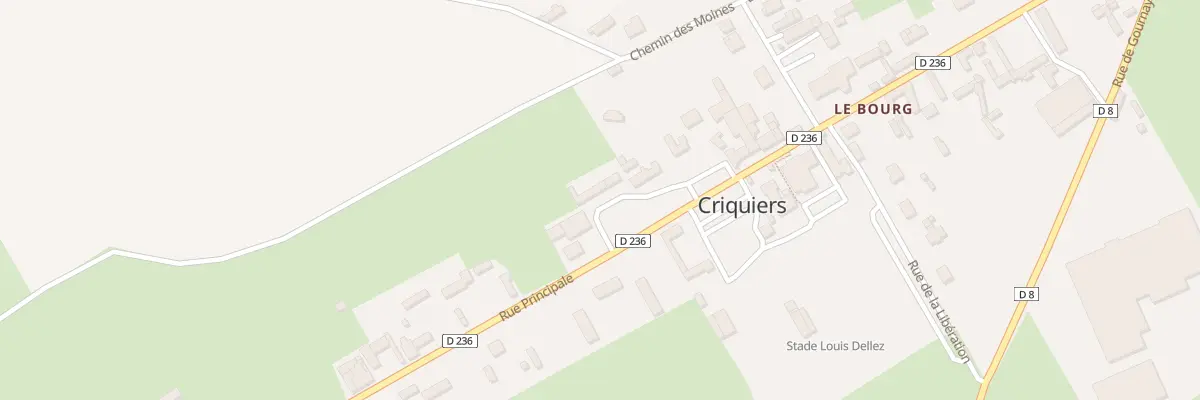 Plan du 68 Rue Principale à Criquiers