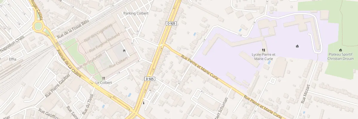 Plan du 4 Rue Pierre et Marie Curie à Châteauroux