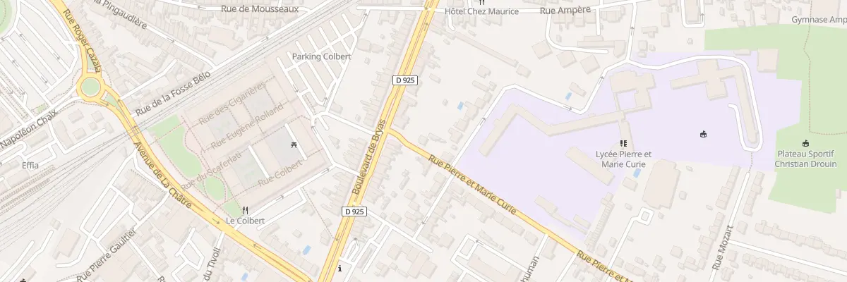 Plan du 3 Rue Pierre et Marie Curie à Châteauroux