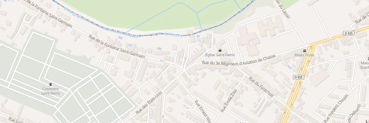 Plan du 4 Rue de la Fontaine St Germain à Châteauroux