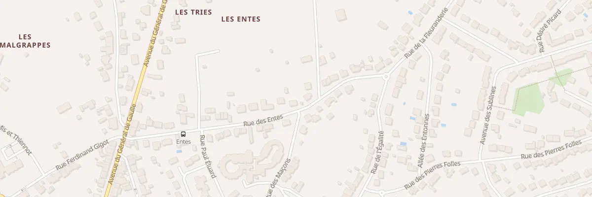 Plan du 14 Rue des Entes à Déols