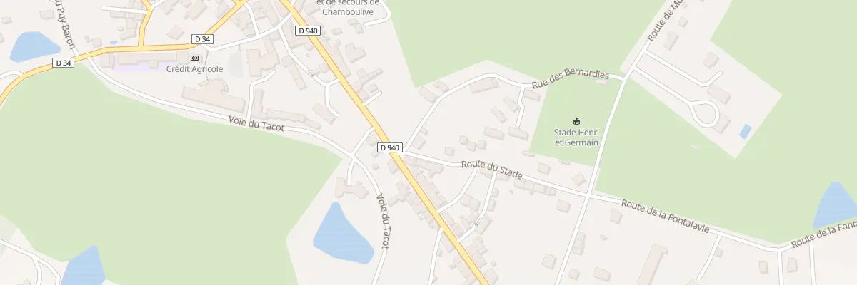 Plan du 5210 Les Bernardies à Chamboulive