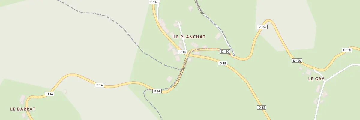 Plan du 5215 Le Planchat à Beynat