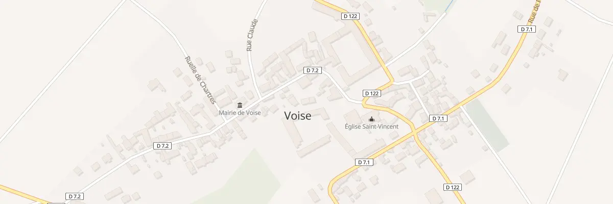 Plan du 11 Rue de Chartres à Voise