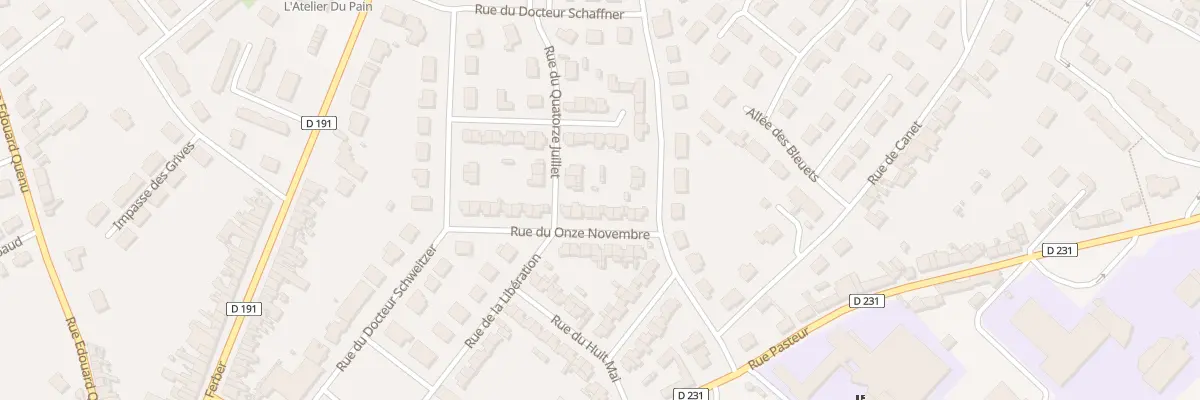 Plan du 23 Rue du Onze Novembre à Marquise