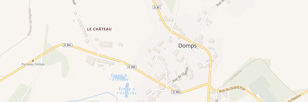 Plan du 4 Rue des Etangs à Domps