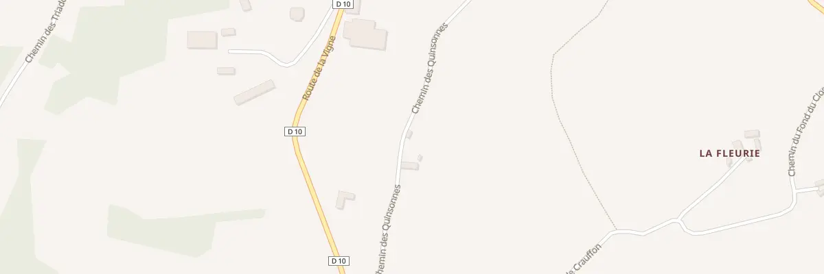 Plan du 281 Che des Quinconnes à Branceilles