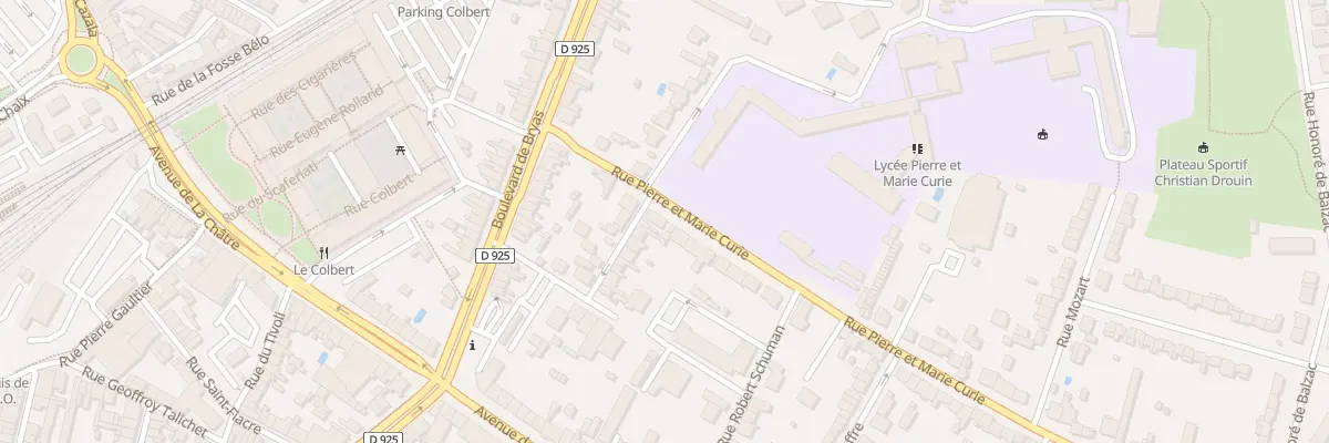 Plan du 14 Rue Pierre et Marie Curie à Châteauroux