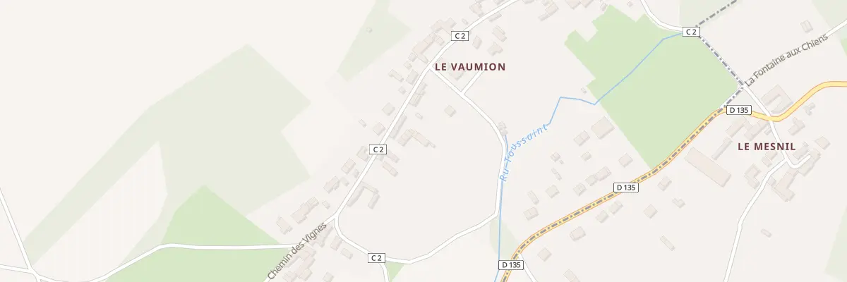 Plan du 12 Gr Grande Rue du Vaumion à Ambleville