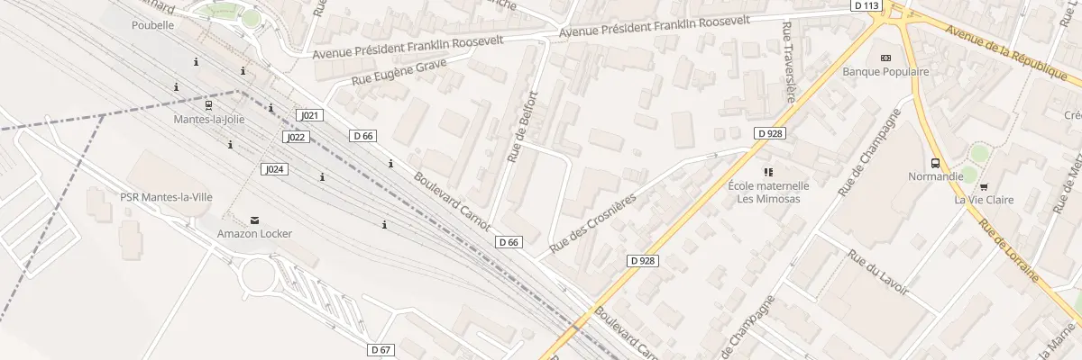 Plan du 9 Rue de Belfort à Mantes-la-Jolie