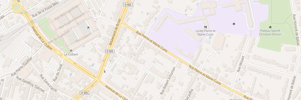 Plan du 16 Rue Pierre et Marie Curie à Châteauroux