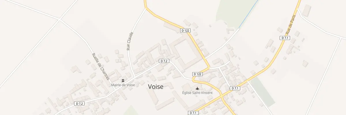 Plan du 8 Rue de Chartres à Voise