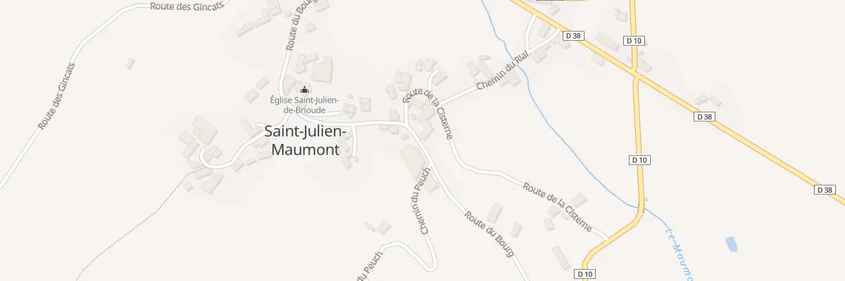 Plan du 5063 Au Bourg à Saint-Julien-Maumont