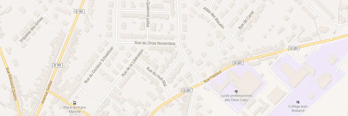Plan du 13 Rue Winston Churchill à Marquise