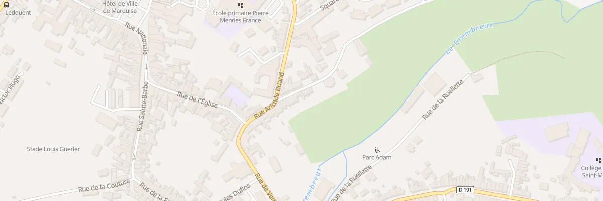 Plan du 10 Rue du Gaz à Marquise
