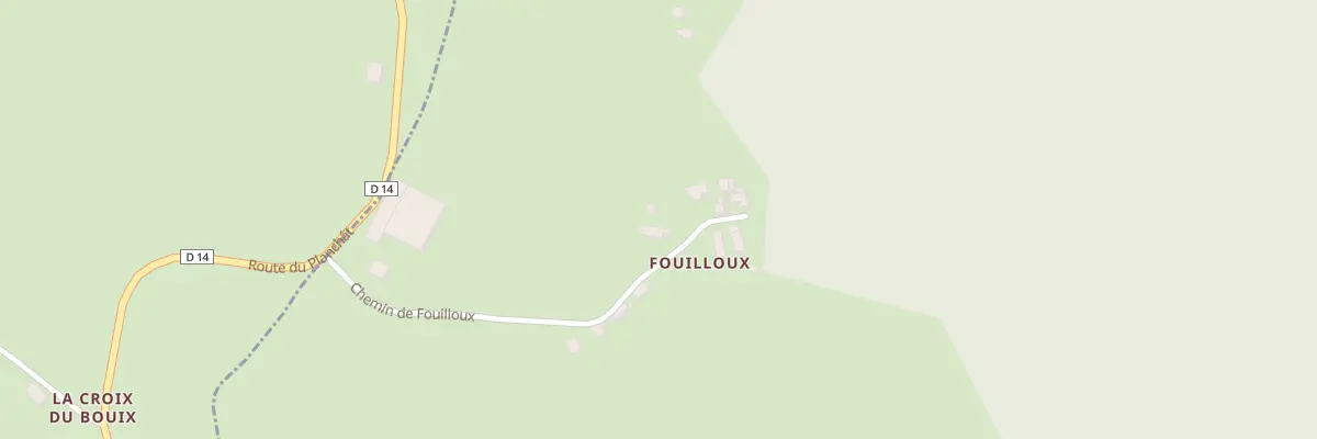 Plan du 5134 A Fouilloux à Sérilhac