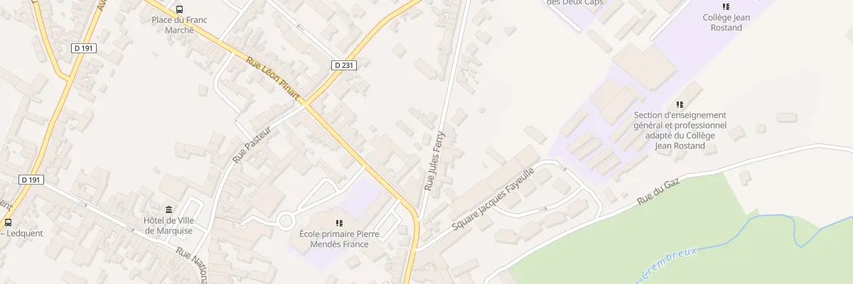 Plan du 3B Rue Jules Ferry à Marquise