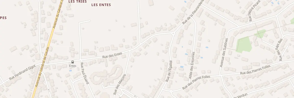 Plan du 11 Rue des Entes à Déols