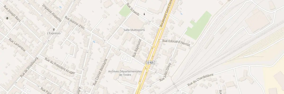 Plan du 6 Rue Raymond à Châteauroux