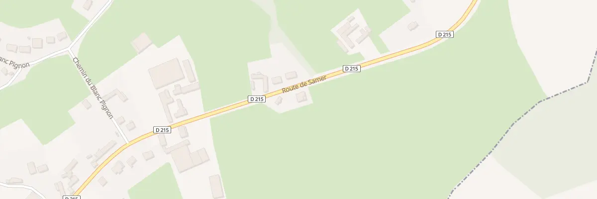 Plan du 72 Rte de Samer à Verlincthun