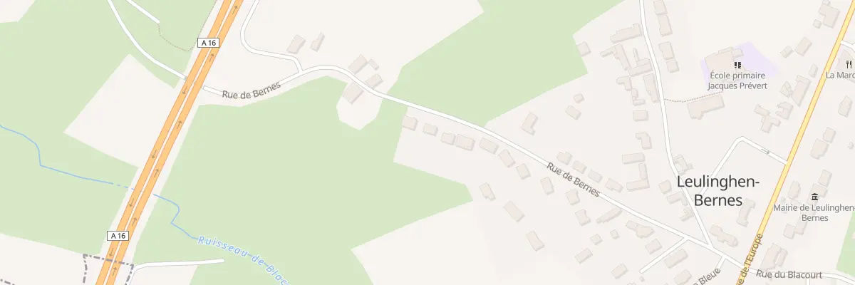 Plan du 335 Rue de Bernes à Leulinghen-Bernes