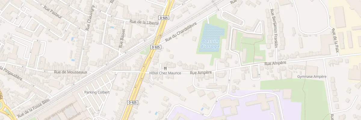 Plan du 13 Rue Ampère à Châteauroux