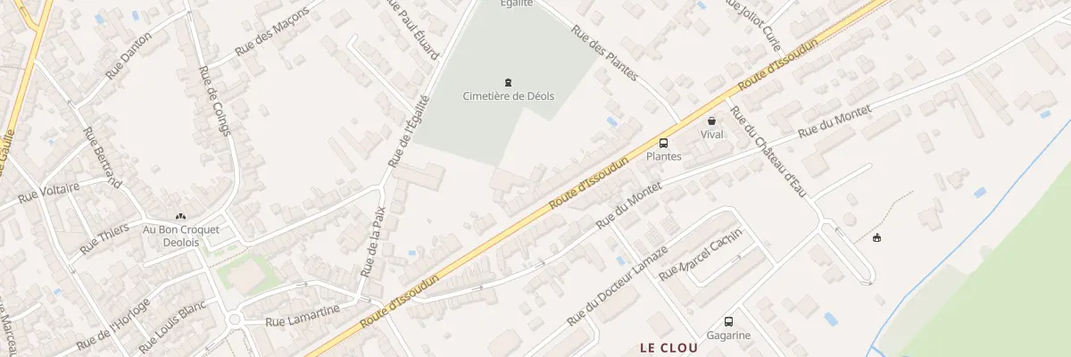 Plan du 87 Rte d’Issoudun à Déols