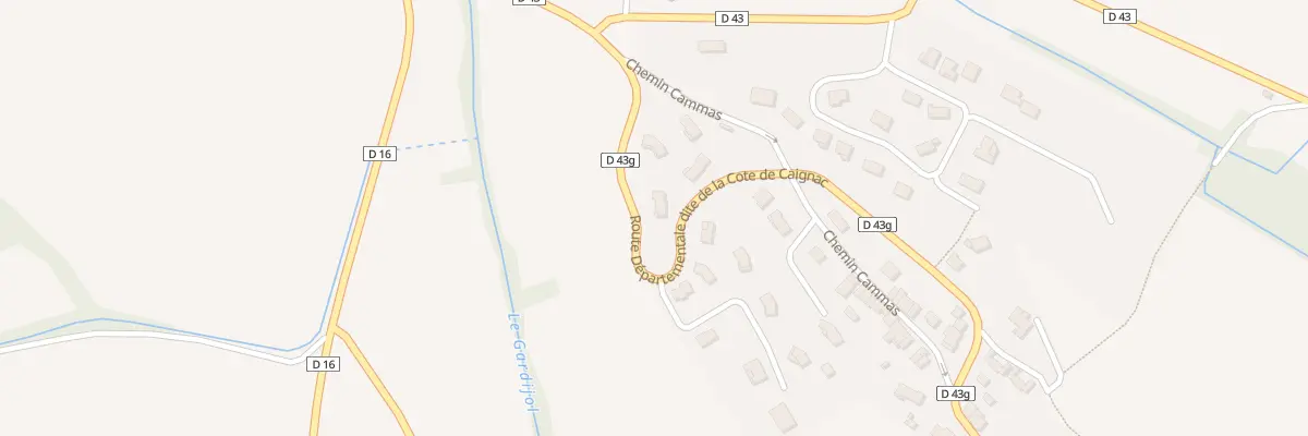 Plan du 9001 Le Cammas à Caignac