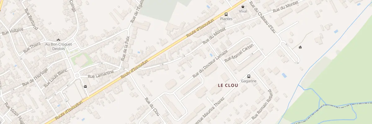 Plan du 34 Rue du Montet à Déols