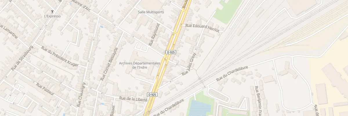 Plan du 22 Bd Saint-Denis à Châteauroux